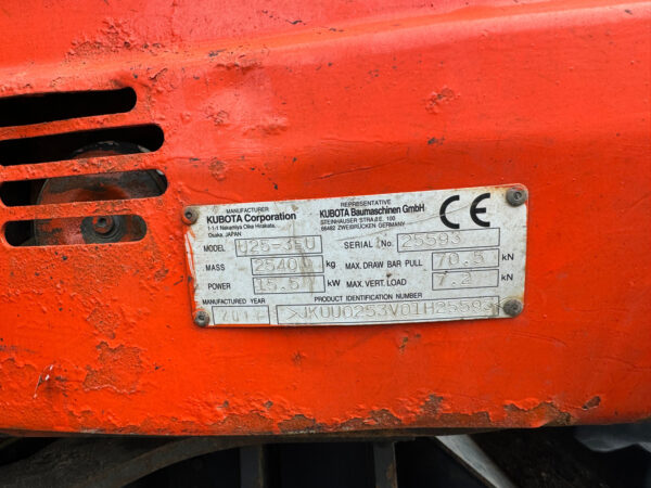 Mini pelle Kubota U 25 4 avec remorque – Image 8